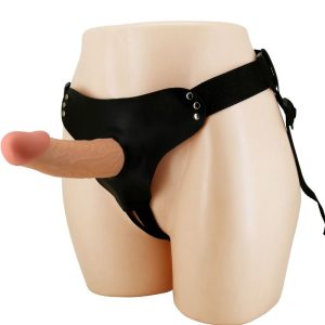 Pretty Love Strap-On Harness with Hollow Dildo and Veining Pretty Love Strap-On Harness with Hollow Dildo and Veining - Image 1