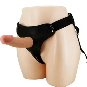 Pretty Love Strap-On Harness met Holle Dildo en Adering