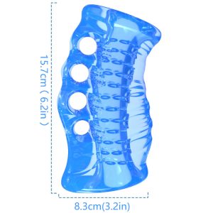 Armony Masturbator Finger Blue with Four-Hole Design Armony Masturbator Finger Blue with Four-Hole Design - Image 2