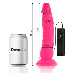 Diversia Flexible Vibrating Dildo with Remote Control 21 cm Diversia Flexible Vibrating Dildo with Remote Control 21 cm - Image 2