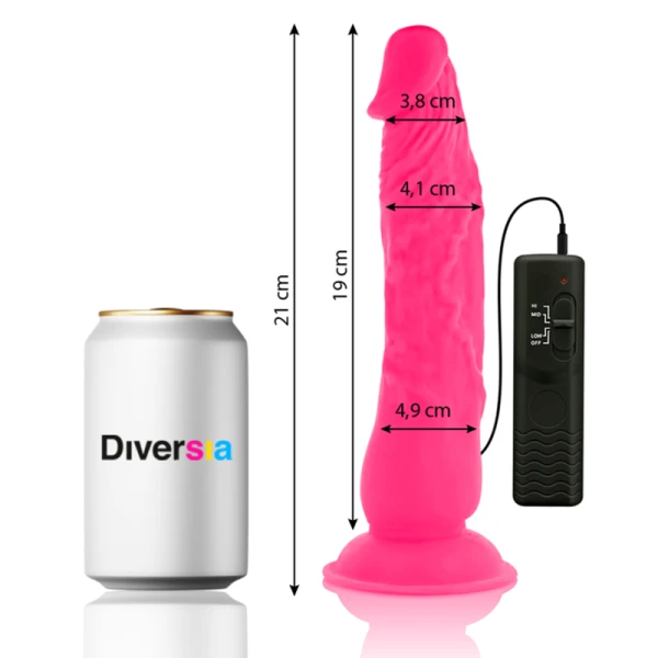 Diversia Flexible Vibrating Dildo with Remote Control 21 cm Diversia Flexible Vibrating Dildo with Remote Control 21 cm
