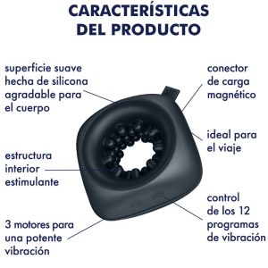 Satisfyer Ring Stroker Masturbator & Vibrator met 12 programma's Satisfyer Ring Stroker Masturbator & Vibrator met 12 programma's - Afbeelding 5