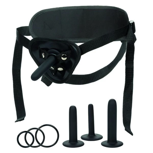 Calexotics Boundless Siliconen Pegging-set met 3 inlegstukken en universeel harnas