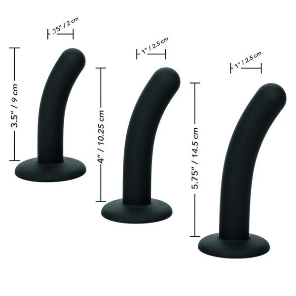 Calexotics Boundless Silicone Pegging Kit with Three Dildos Calexotics Boundless Silicone Pegging Kit with Three Dildos