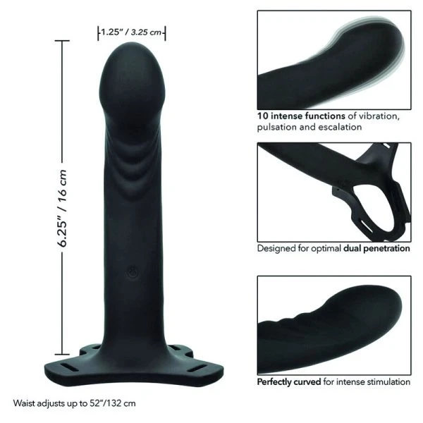 Calexotics Boundless oplaadbaar multifunctioneel strap-on met 10 trillingsstanden Calexotics Boundless oplaadbaar multifunctioneel strap-on met 10 trillingsstanden