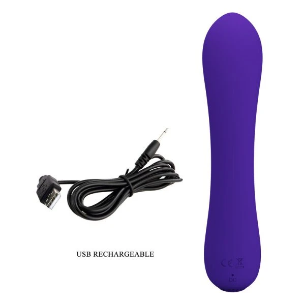 Pretty Love Prescott Oplaadbare Vibrator van Siliconen, Paars Pretty Love Prescott Oplaadbare Vibrator van Siliconen, Paars