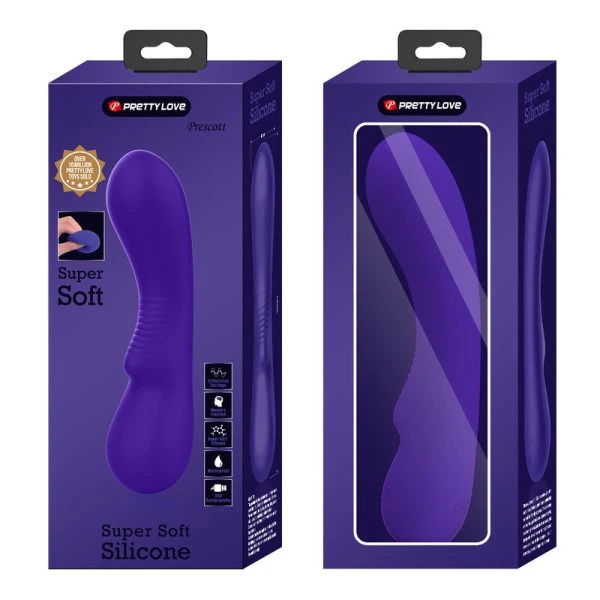 Pretty Love Prescott Oplaadbare Vibrator van Siliconen, Paars Pretty Love Prescott Oplaadbare Vibrator van Siliconen, Paars