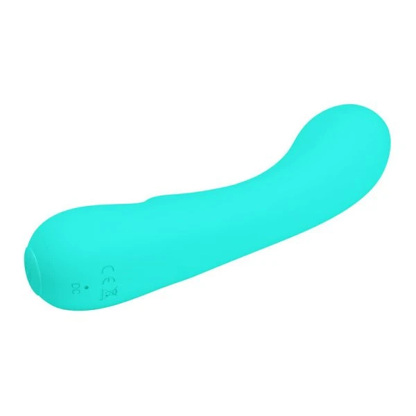 Pretty Love Prescott G-spot vibrator van siliconen, oplaadbaar, aqua groen