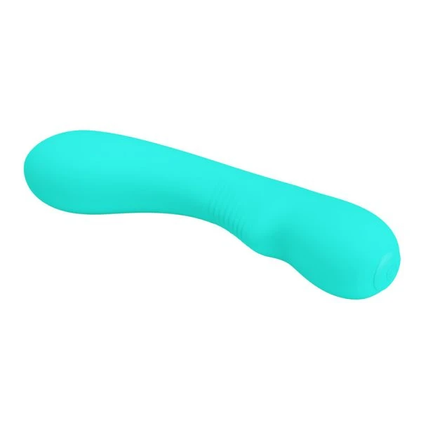 Pretty Love Prescott G-spot vibrator van siliconen, oplaadbaar, aqua groen