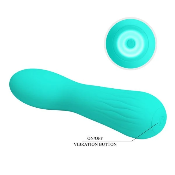 Pretty Love Faun G-Punt Vibrator van siliconen, aquagroen