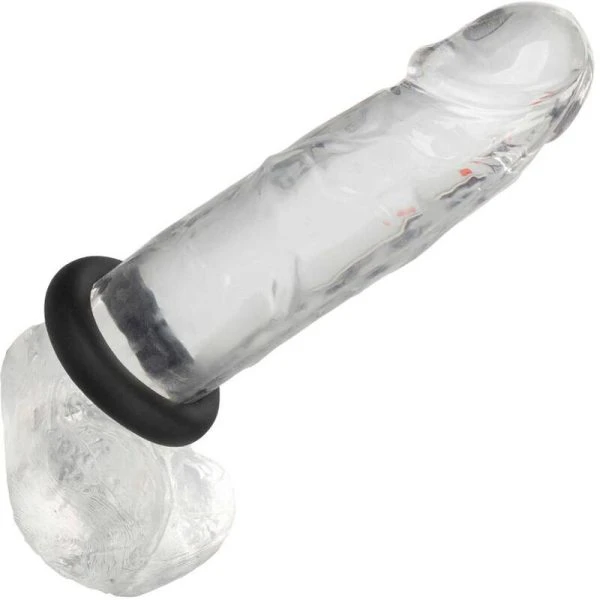 Calexotics Alpha Prolong Medium Ring made of silicone, black
