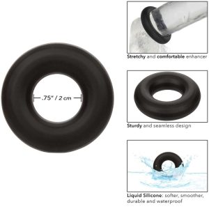 Calexotics Alpha Prolong Medium Ring made of silicone, black Calexotics Alpha Prolong Medium Ring made of silicone, black - Image 6