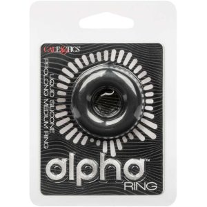 Calexotics Alpha Prolong Medium Ring made of silicone, black Calexotics Alpha Prolong Medium Ring made of silicone, black - Image 2
