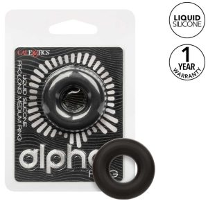 Calexotics Alpha Prolong Medium Ring made of silicone, black Calexotics Alpha Prolong Medium Ring made of silicone, black - Image 1