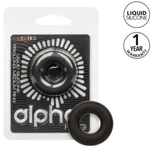 Calexotics Alpha Prolong Medium Ring made of silicone, black
