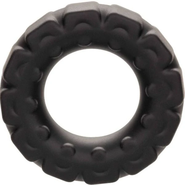 Calexotics Penisring Alpha Prolong aus Liquid Silicone, schwarz