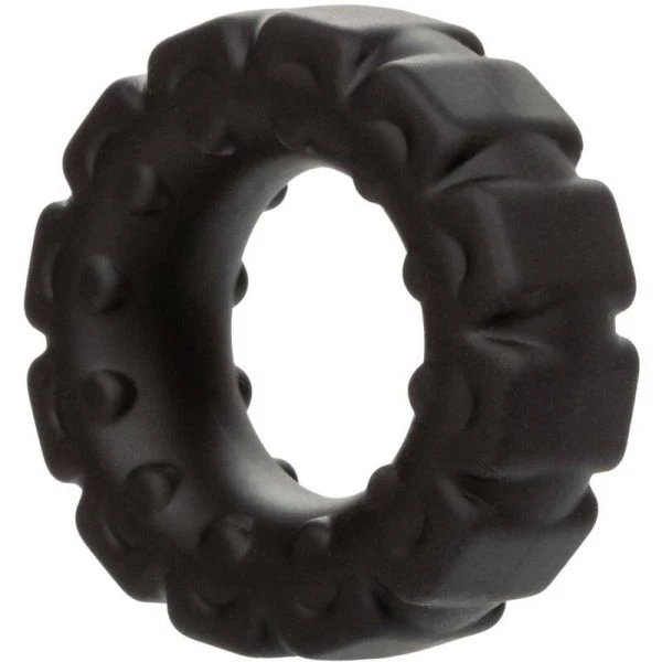 Calexotics Penisring Alpha Prolong aus Liquid Silicone, schwarz