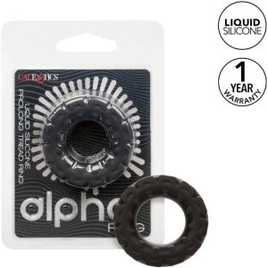 Calexotics Penis Ring Alpha Prolong made of Liquid Silicone, black