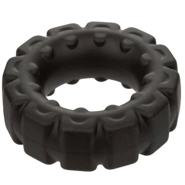 Calexotics Penisring Alpha Prolong aus Liquid Silicone, schwarz