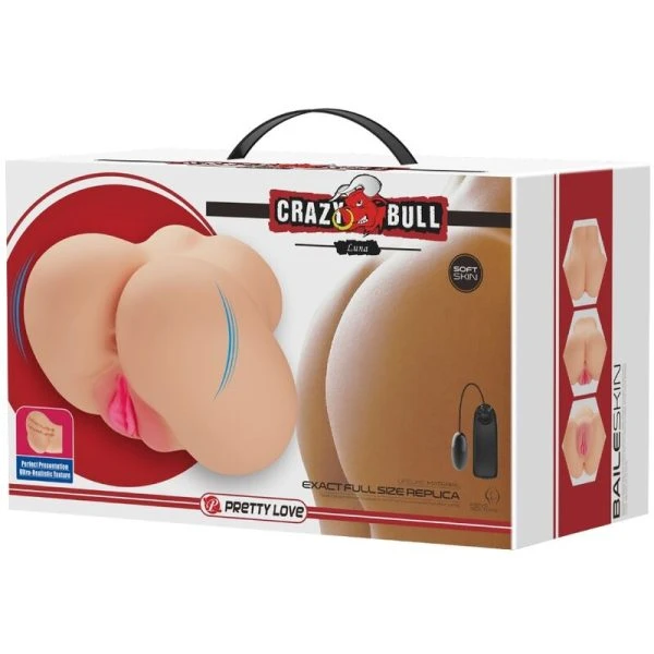 Crazy Bull Realistic Vagina and Anus Masturbator with Vibration Crazy Bull Realistic Vagina and Anus Masturbator with Vibration