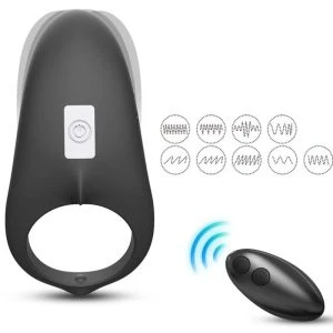 Armony Shark Vibratorring für Paare mit Fernbedienung Schwarz