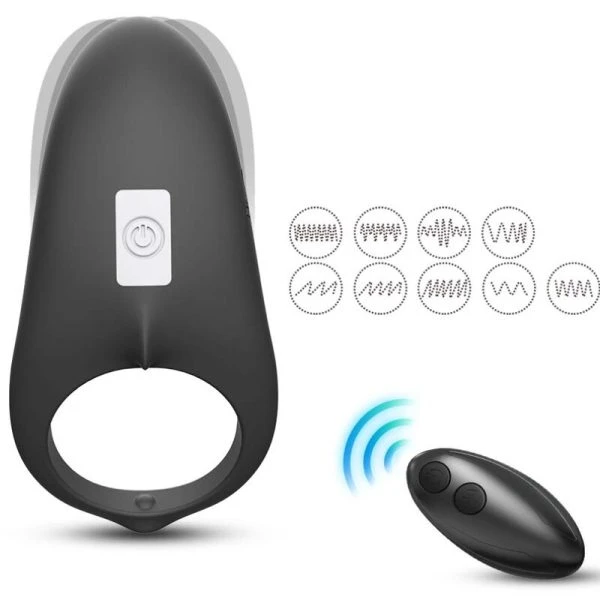 img_178508_76a3ce09c0e1b334bf0fbcbf492f868f_1.jpg Armony Shark Vibratorring voor paren met afstandsbediening Zwart