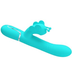 Pretty Love Multifunction Rabbit Vibrator 4 in 1 with Clitoral Stimulator Aqua Green Pretty Love Multifunction Rabbit Vibrator 4 in 1 with Clitoral Stimulator Aqua Green - Image 5