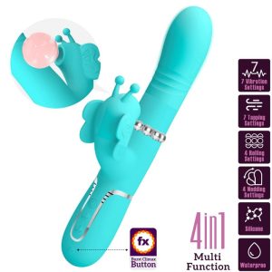 Pretty Love Multifunction Rabbit Vibrator 4 in 1 with Clitoral Stimulator Aqua Green Pretty Love Multifunction Rabbit Vibrator 4 in 1 with Clitoral Stimulator Aqua Green - Image 10