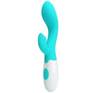 Pretty Love G-Punt Vibrator met Clitorisstimulatie, Aquagroen
