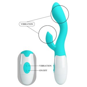 Pretty Love G-Spot Vibrator with Clitoral Stimulation, Aqua Green Pretty Love G-Spot Vibrator with Clitoral Stimulation, Aqua Green - Image 8