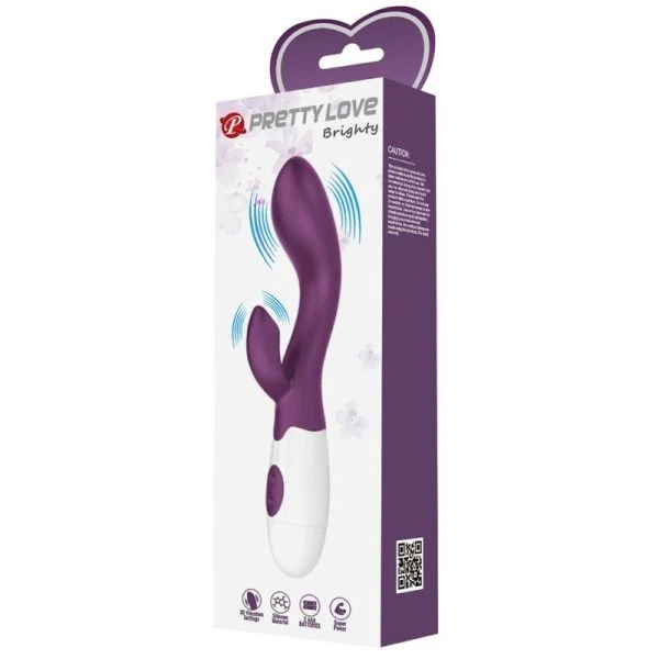 Pretty Love Helliger G-Spot-Vibrator met clitorisstimulatie paars