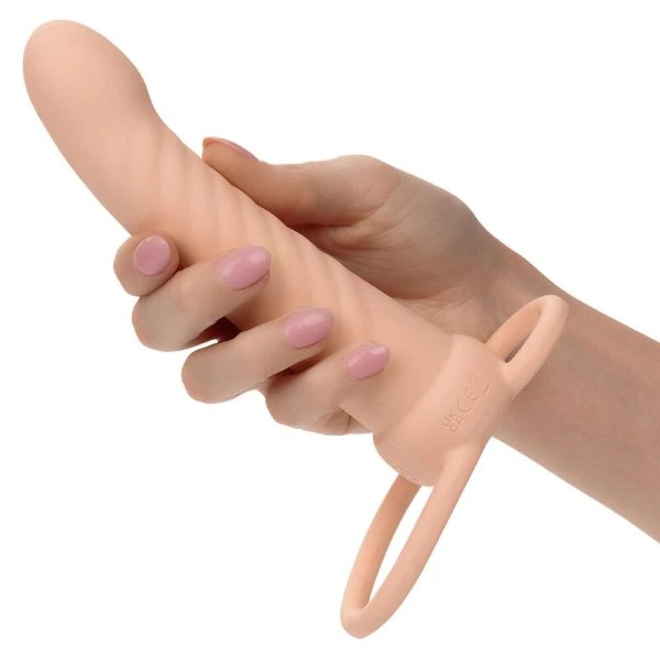 Calexotics Maxx Ribbed Dual Penetrator with 10 vibrations, silicone Calexotics Maxx Ribbed Dual Penetrator with 10 vibrations, silicone