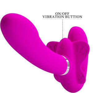 Pretty Love Dubbele Strap-on-Vibrator Valerie 12 Trillingen Paars Pretty Love Dubbele Strap-on-Vibrator Valerie 12 Trillingen Paars - Afbeelding 6