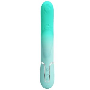 Pretty Love Gigi Multifunctionele Rabbit-Vibrator met Clitorisstimulator Aquagroen Pretty Love Gigi Multifunctionele Rabbit-Vibrator met Clitorisstimulator Aquagroen - Afbeelding 3