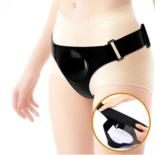 Pretty Love Universal Harness Slip met vibrerende en squirting dildo bruin