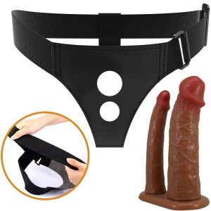 Pretty Love Keaven Harness Slip Universal Double Dildo brown Pretty Love Keaven Harness Slip Universal Double Dildo brown - Image 5