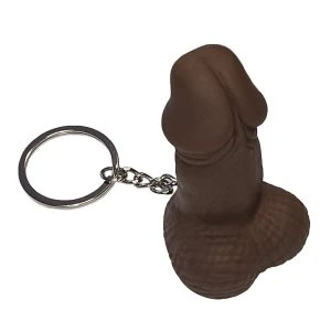 Diablo Picante Keychain in Penis Shape, Skin-Colored, with Whistle