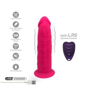 Silexd Realistische Penis-dildo met vibratie en afstandsbediening, Roze Silexd Realistische Penis-dildo met vibratie en afstandsbediening, Roze - Afbeelding 2
