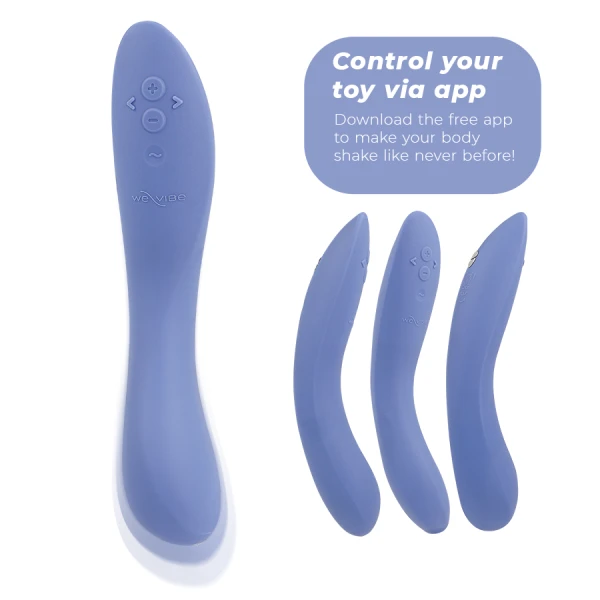 We-vibe Rave 2 G-Spot Vibrator with App Control, blue We-vibe Rave 2 G-Spot Vibrator with App Control, blue