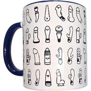 Diablo Picante Vibrator-beker 370 ml met blauw handvat Diablo Picante Vibrator-beker 370 ml met blauw handvat - Afbeelding 1