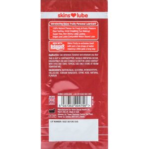 Skins Glijmiddel Aardbei watergebaseerd, fruitig Skins Glijmiddel Aardbei watergebaseerd, fruitig - Afbeelding 2