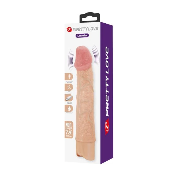 Pretty Love Leander Flexibele Realistische Vibrator met 10 Functies