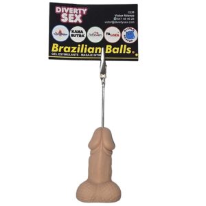 Diablo Picante Penis-notitiehouder met clip, huidskleur Diablo Picante Penis-notitiehouder met clip, huidskleur - Afbeelding 1