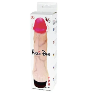 Baile Rockin Dong III Vibratiedildo met aderen natuurgetrouw