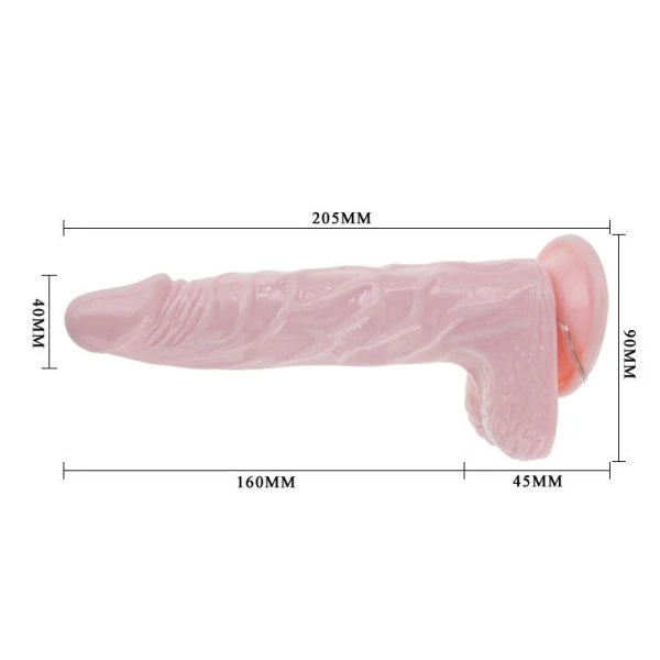 Baile Super Vibro Dong V realistische dildo met zuignap en vibratie, 20,5 cm Baile Super Vibro Dong V realistische dildo met zuignap en vibratie, 20,5 cm