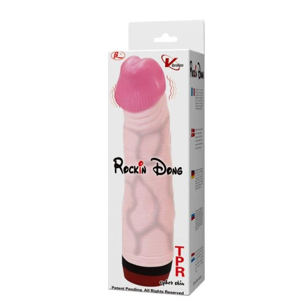 Baile Rockin Dong Penis Dildo met Vibratie, 21,5 cm