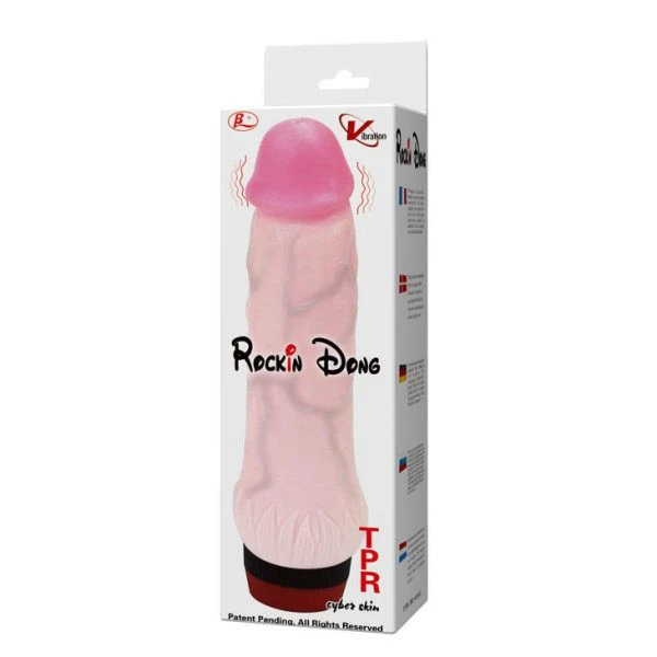 Baile Rockin Dong Dildo met Vibratie, 21,5 cm