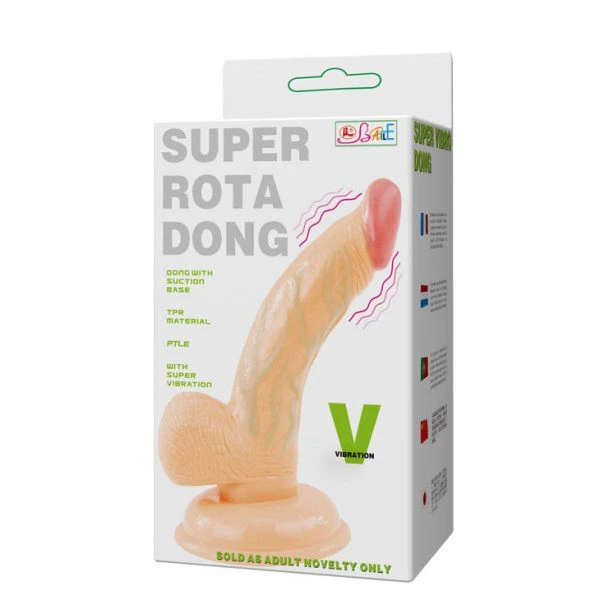 Baile Super Rota Realistic Penis Dildo with Suction Cup