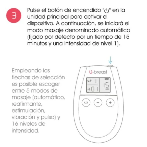 500cosmetics U-Breast Electrical Stimulation Device for Natural Breast Enlargement