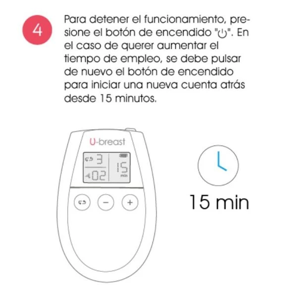 500cosmetics U-Breast Electrical Stimulation Device for Natural Breast Enlargement